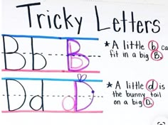 a white board with letters and numbers drawn on it's side, including the letter b