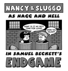 an image of two people talking to each other in front of a brick wall with the caption's endgame