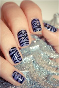 zebra Zebra Nail Designs, Zebra Nail Art, Purple Zebra, Polish Art, Nail Polish Art