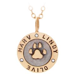 Show details for Dog Paw Necklace Cat Paw Necklace, Dog Paw Pendant, Dogs Paw, Paw Necklace, Remembrance Jewelry, Pet Remembrance, Pet Memorial Jewelry, Pet Name, Gold Hand