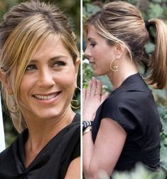 46+ Ideas hair bangs style jennifer aniston for 2019 #hair Hair Bangs Style, Jen Aniston Style, Celebrity Pixie Cut, Bangs Style, Jeniffer Aniston, Before And After Haircut, Jennifer Aniston Hot