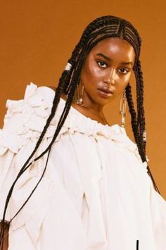 Black Rapunzel, Queen Braids, High Fashion Hair, Brown Girls Makeup, Fulani Braids, Aichi, Natural Hair Inspiration, Cornrows Braids