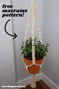 Learn how to make a simple but beautiful macrame plant hanger in this step by step tutorial for macrame beginners and beyond! Macrame Plant Hanger 5mm | Diy Boho Plant Hanger | Macrame Plant Hanger Thick Rope Diy | Macrame Plant Hanger Step By Step | How To Make Plant Hangers Macrame | How To Make A Plant Hanger Out Of Rope | Hemp Plant Hanger Diy | Hanging Plant Rope Diy | Homemade Plant Hangers Diy Macrame Plant Hanger 5mm, How To Make Plant Hangers Macrame, Diy Boho Plant Hanger, Macrame Plant Hanger Thick Rope Diy, Macrame Plant Hanger Step By Step, Yarn Macrame Plant Hanger, How To Make A Plant Hanger Out Of Rope, Homemade Plant Hangers Diy, Diy Macrame Plant Hanger Pattern Hanging Baskets