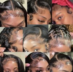 Frontal Wig Hairstyles, Quick Natural Hair Styles, Cute Box Braids Hairstyles, Pretty Braided Hairstyles, Hairdos For Curly Hair, Slick Hairstyles, Dope Hairstyles, Front Lace Wigs Human Hair