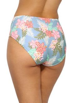 Add a tropical flair to your next beach day look with these TRUE CRAFT swim bottoms. | TRUE CRAFT Women's Tropics High Waisted Swim Bottoms, Blue, XXL Blue Hawaiian Style Bottoms For Summer, Blue Hawaiian Summer Bottoms, Hawaiian Style Blue Bottoms For Summer, Hawaiian Style Blue Summer Bottoms, Blue Tropical Print Bottoms For Poolside, Hawaiian Style Bottoms For Pool In Summer, Hawaiian Style Bottoms For Beach Party Vacation, Blue Hawaiian Beach Bottoms, Hawaiian Summer Pool Bottoms