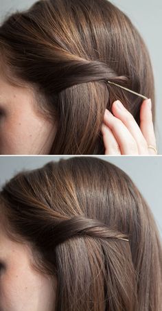 20 Life-Changing Ways to Use Bobby Pins - Bobby pins are one of the few beauty tools with endless uses. Here's how to use them to give your look a "wow" factor that will leave everyone asking what your secret is. Fishtail Braid, Good Hair Day, Hair Envy, Great Hair, Hair Today, Hair Skin, Hair Dos, Life Changing, Gorgeous Hair