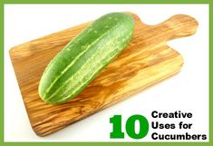 10 Creative Uses for Cucumbers - CincyShopper Ranch Salad Recipes, Two Week Diet, 2 Week Diet, Sample Meal Plan, Week Diet, Fat Loss Diet, Dr Oz, Out Of Control, Yummy Sides