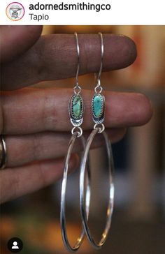 Sterling Silver Turquoise Jewelry, Turquoise Silver Earrings, Modern Turquoise Jewelry, Silver And Turquoise Jewelry, Diy Turquoise Jewelry, Vintage Turquoise Jewelry, Small Silver Earrings, Turquoise Stone Jewelry