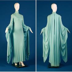 Drapey Clothing, Breha Organa, Draped Cloth, Aqua Outfit, Dress Draping, Bene Gesserit, Kent State University, Kent State, Star Wars Fashion