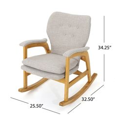 an image of a rocking chair measurements