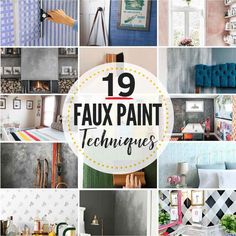 the top ten fax paint techniques for home decor and interior design projects that are easy to do