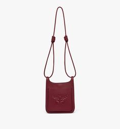 Knotted Top, Leather Hobo Bag, Leather Hobo, Embossed Logo, Crossbody Strap, Hobo Bag, Leather Crossbody, Mini Bag, Top Handle