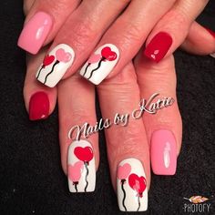 Valentine Day Nails   Valentine Day Nails Valentines Instagram, Gel Nails Ideas, Diy Bts, Nails Valentine, Gel Nail Art Designs