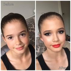 Girlish Makeup, Stage Makeup Dance, Stage Makeup Dancer, Olivia Makeup, Recital Hair, February Newsletter