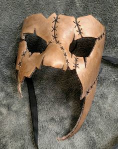 Disguise Party, Owl Mask, Leather Face, Halloween Costume Mask, Larp Costume, Halloween Masquerade, Half Face Mask, Leather Mask