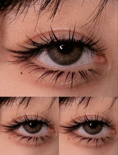 ❤makeup daily Ethereal Face Type, Natural Anime Lashes, Eyelash Reference, Anime Eyelashes Drawing, Anime Style Lash Extensions, Eyes Looking Up Reference, Lashes Reference, Eyes Looking Down Reference, Asian Eyes Aesthetic