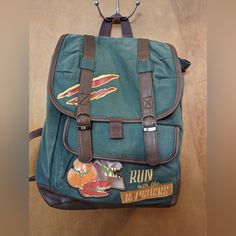 This Is A Brand New Disney’s The Good Dinosaur Backpack - Never Used And Perfect For Your Every Day Use! Themed Green Standard Backpack, Green Disney School Backpack, Themed Backpack For Everyday Use, Green Backpack For Disney Trips, Good Dinosaur, Dinosaur Backpack, Disney Bags, The Good Dinosaur, Disney Bag