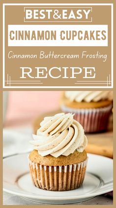 This spice-rich Cinnamon Cupcakes with luscious Cinnamon Buttercream Frosting is a true feast for the senses and special occasions. Cinnamon Buttercream Frosting, Cinnamon Buttercream, Cinnamon Cupcakes, Soft Cookie Recipe, Creamed Corn Recipes, Frosting Techniques, Filled Cupcakes