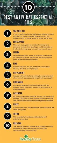 Antiviral Essential Oils, Essential Oil Diffuser Blends Recipes, Essential Oils Guide, Essential Oils Herbs, Essential Oils Health, Essential Oil Blends Recipes, Essential Oils For Skin, Essential Oil Benefits, Living Essentials Oils