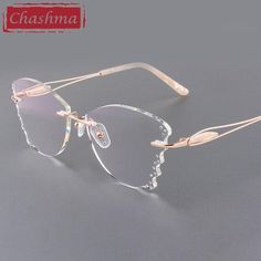 Pattern Type: SolidOrigin: CN(Origin)Model Number: 88205Materia: Pure TitaniumItem name: Female Fashion Frame Clear Color Lenses with StonesItem Type: Eyewear AccessoriesGender: WOMENFrame Material: TitaniumEyewear Accessories: Optical FramesEyewear Accessories: FRAMESCertification: CECan make prescription lenses: YesBrand Name: Chashma Spects Frames For Women Stylish, Eye Frames For Women, Spects Frames For Women, Cute Glasses Frames For Women, Spex Frames Women, Chasma Frame For Women, Elegant Rimless Clear Sunglasses, Pretty Glasses Frames, Butterfly Glasses