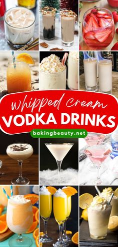 Out of festive holiday drink recipes? These Whipped Cream Vodka Drinks starts with vodka infused with sweet vanilla whipped cream. So rich and creamy, this holiday party drink is definitely a must-try! Whipped Cream Vodka Drinks, Whipped Cream Vodka Recipes, Whipped Vodka Drinks, Vanilla Vodka Drinks, Easy Whipped Cream, Creamsicle Drink, Holiday Drink Recipes, Vodka Infused, Vodka Recipes Drinks