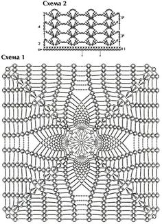 the diagram shows how to make a crochet pattern