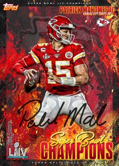 patrick manne autographed for the chiefs'super bowl livii champs game