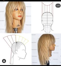 Hair Cut Guide, Face Framing Curtain Bangs, Hair Techniques, Hair Color Techniques, Haircuts For Medium Hair, Hair Inspo Color, Curtain Bangs, Face Framing