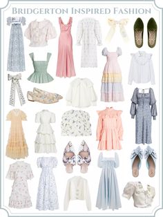 Bridgeton Tea Party Outfits, Vintage Princess Outfits, Bridgerton Casual Outfits, Bridgeton Outfit Ideas, Casual Bridgerton Outfit, Bridgerton High Tea Outfit, Bridgerton Core Outfits, Bridgerton Theme Outfit, Bridgerton Style Outfits