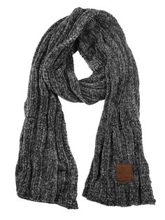 PRICES MAY VARY. Made with 100% soft polyester Measurement : 90" long x 20" width One size fits most Stretchy warm knit Can wear multiple style Easy Scarf Knitting Patterns, Ribbed Scarf, New York Winter, Cooling Scarf, Knit Shawl, Scarf Knitting, Scarf Knitting Patterns, Wrap Scarf, Shawl Wrap