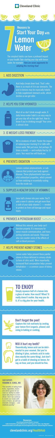 Discover seven reasons why you should start you day with lemon water. Water On Face, Drinking Lemon Water, Water Benefits, Lemon Water, Super Ideas, Detox Drinks, Fitness Lifestyle, Healthy Meals, Healthy Tips