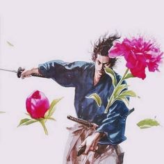 Vagabond Colored, Vagabond Manga, Miyamoto Musashi, Pink