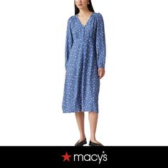 in stock Levis Women, Long Sleeve Midi, Blue Midi Dress, Long Sleeve Midi Dress, Warm Weather, Levi's, Button Up, Buy Online, Midi Dress