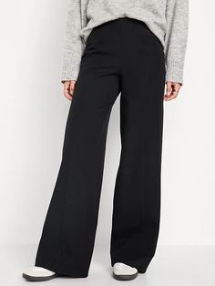 High-Waisted Pull-On Pixie Wide-Leg Pants for Women | Old Navy Size 8 Pants Women, High Waster Dress Pants, Formal Pants Shoes Women, Shoes For Semi Formal Pants, Misses Dress Pants, Cheap Formal Bottoms For Fall, Dress Shoes For Dress Pants, Cocktail Atire Pants, Where To Buy Dress Pants