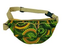 "Colorful Hippie, Bohemian 100% High Quality Cotton Canvas, High Quality Zippers. Lightweight Perfect Size fanny pack measures about 12\"x6\" You won't feel bulky when you wear it with all necessary stuff like phone, key, cards, cash and so on, suitable for running jogging dog walking biking hiking and other outdoor activities where you do not feel like carrying a purse or handbag. Multiple Compartments for Easy Organization of all your belongings 1 main Compartment with 4 additional pockets. 3 Green Casual Belt Bag With Adjustable Strap, Casual Green Belt Bag With Adjustable Strap, Casual Green Chest Bag With Cell Phone Pocket, Casual Green Belt Bag For Travel, Green Belt Bag With Pockets For Daily Use, Green Casual Pouch Belt Bag, Casual Green Pouch Belt Bag, Green Pouch Belt Bag With Zipper Pocket, Green Belt Bag With Zipper Pocket