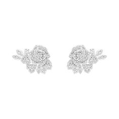 Piaget White Gold Diamond Earrings G38U0097 Piaget Rose, Piaget Jewelry, Vintage Gold Watch, Diamond Earrings For Women, Expensive Diamond, White Gold Diamond Earrings, White Gold Set, Luxury Earrings, Rose Jewelry