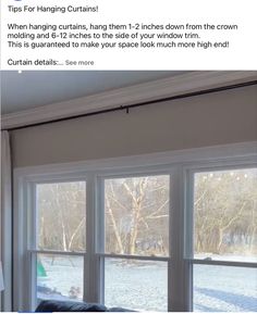 an image of the inside of a house with sliding glass doors and snow on the ground