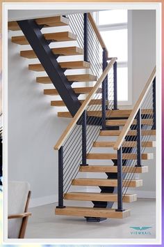 Looking for the best baby gates for doorways? Check out our top picks for safety and style! Our list of 6 essential gates includes must-have tips to keep your little one secure. Find the perfect fit for your home today. درج السلم, Stair Railing Design, Stairs Design Modern, Floating Stairs, Stairway Design, Floating Staircase, Home Stairs, Lan Can, Modern Stairs