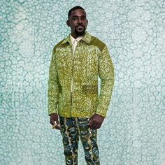 Dutch wax fabrics are used in this African fashion look #ankarafabrics #fashion African Styles, Black Man, African Print Fashion