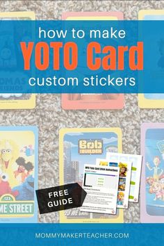 how to make yoto card custom stickers with free printables and instructions