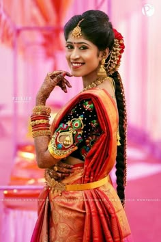 Marriage Girl, Silk Sarees Bridal, Single Pose, Marriage Poses, Sarees Bridal, Reception Bride