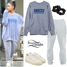 Knicks Sweatshirt, Mode Chanel, Style Steal, Grey Joggers, Trendy Clothes