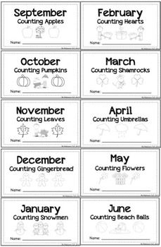 months of the year printables for kids to use in their homeschool