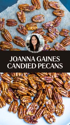 Joanna Gaines Candy Recipes, Candied Pecans Allrecipes, Sweet Roasted Pecans Recipe, Joanna Gaines Salted Caramel Peanut Brittle, Candied Pecans For Sweet Potatoes, Candied Pecan Pieces, Sugar Coated Pecans Recipe, Crunchy Candied Pecans