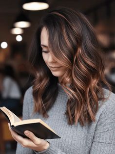 36 Captivating Fall Hair Color Ideas for Brunettes That Will Turn Heads Fall Hair Color Ideas For Brunettes, Autumn Brunette Hair, Hair Color Ideas Brunettes, Ash Brown Highlights, Honey Balayage, Teacher Fashion, Fall Hair Color Ideas, Red Balayage, Dark Brunette Hair