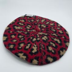 Little Red Beret Leopard Beret Outfit, Casual Red Beret For Winter, Red Beret Aesthetic, Sequin Beret, Red Adjustable Winter Beret, Red Beret, White Baseball Cap, Packable Hat, Purple Camo