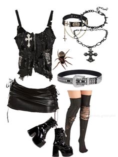 Prettiest Girl, Alt Outfits, Black Clothes, Wear Or Tear, 2000s Fashion Outfits, Grunge Goth, Swaggy Outfits, Goth Outfits, Alternative Outfits