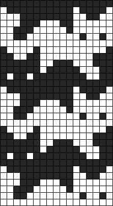 a black and white cross stitch pattern