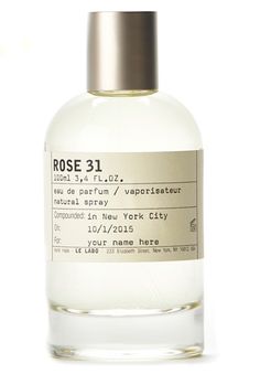 Rose 31 Eau de Parfum by Le Labo | Luckyscent Blossom Perfume, Niche Perfume, Signature Fragrance, Perfume Samples, Luxury Fragrance, Perfume Brands, Orange Blossom, Apothecary