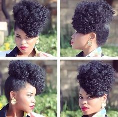 That's gorgeous! - http://www.blackhairinformation.com/community/hairstyle-gallery/updos/thats-gorgeous/ #updos Mode Tips, Beautiful Natural Hair, Hair Affair, Hairstyle Gallery